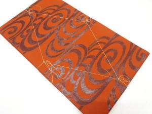 未使用品　観世水模様織り出し　名古屋帯